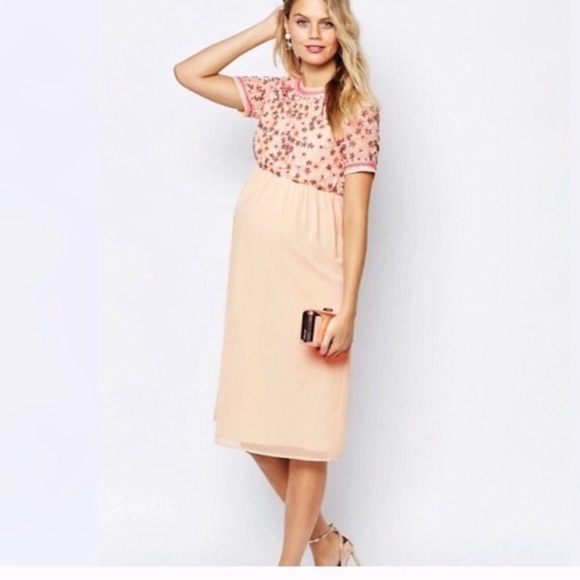 Embellished Maternity Dress